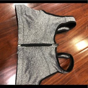 Grey sports bra